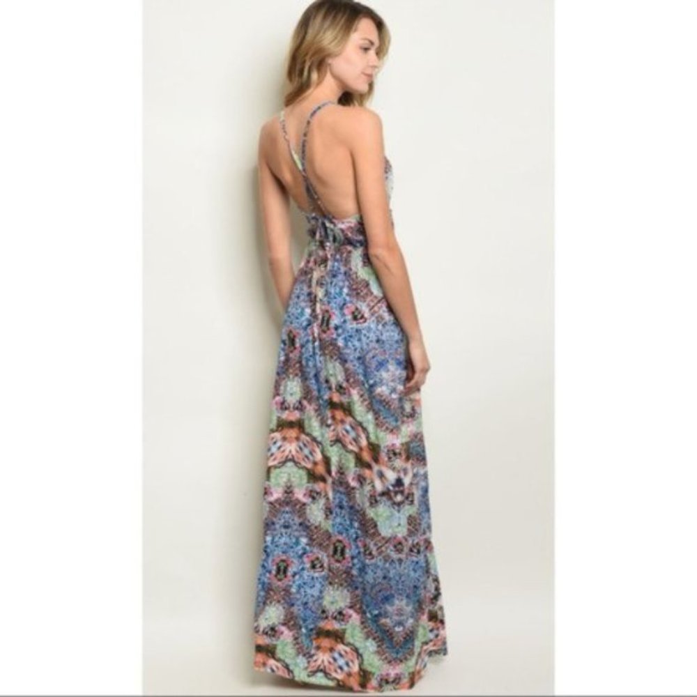 Patterned Maxi Dress - Picture 2 of 2